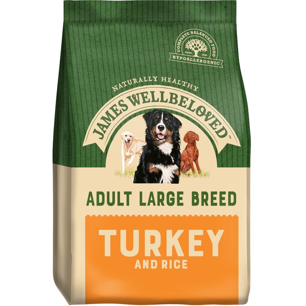 James Wellbeloved Adult Large Breed - Turkey & Rice - 15kg