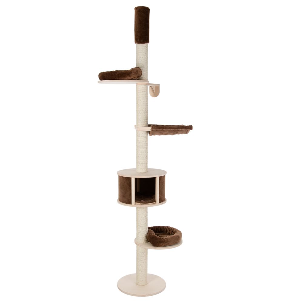 Natural Paradise Ceiling Cat Tree - Magnolia - Chocolate