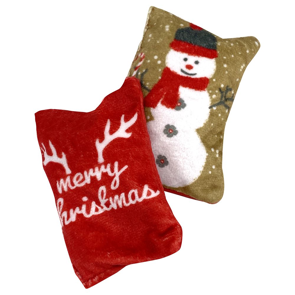 Aumüller Xmas Valerian Cat Cushions - 2 Toys