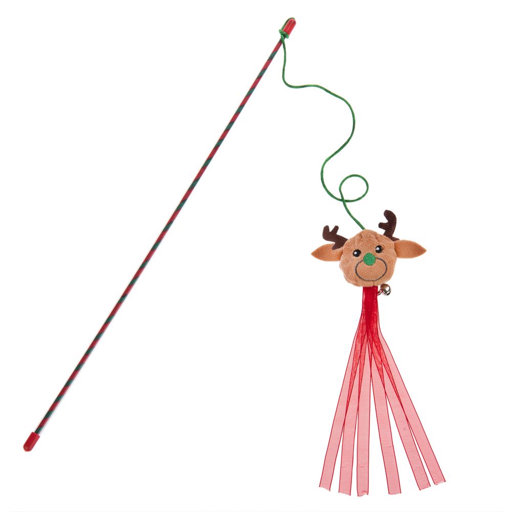 Mini Rudolph Cat Dangler - 1 Toy