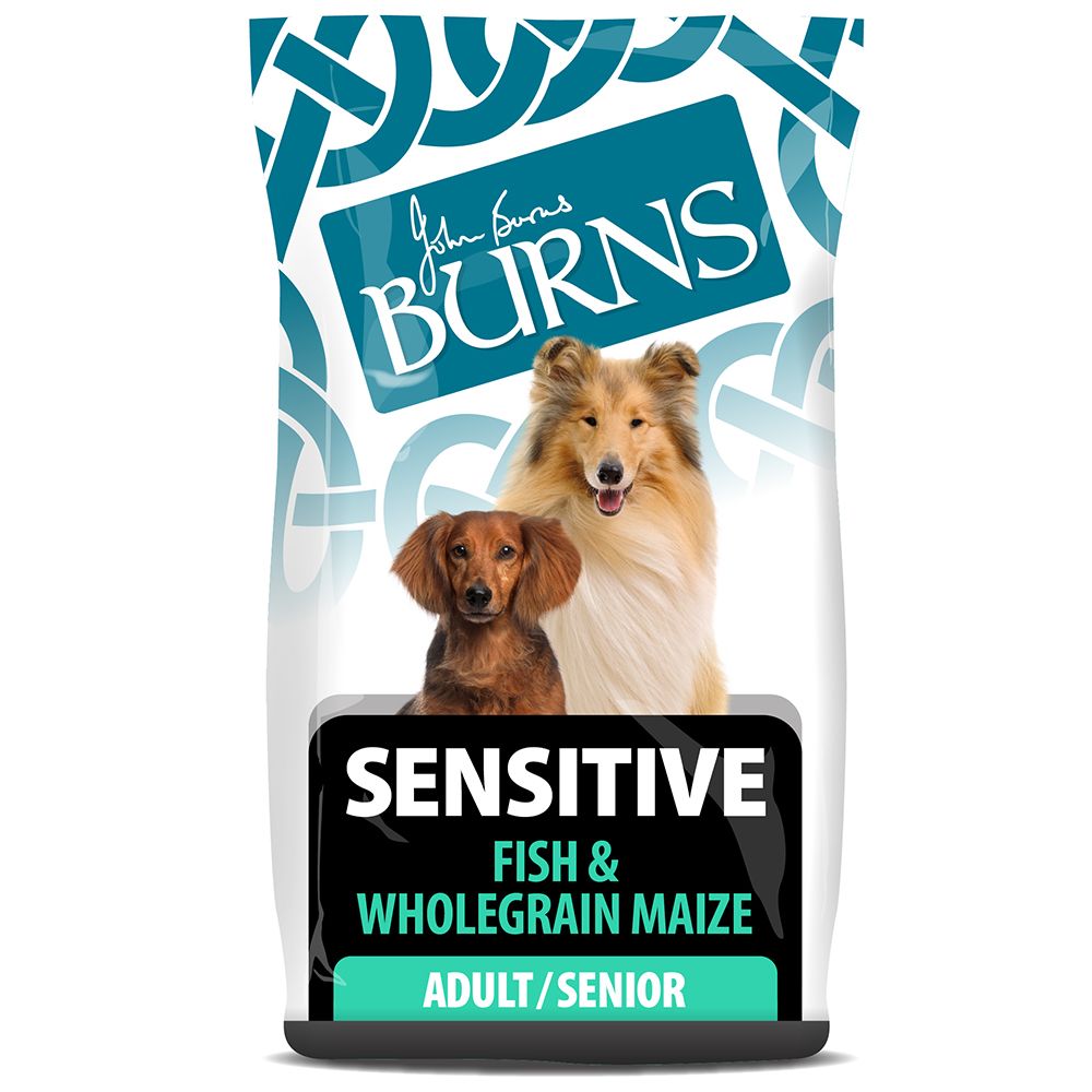 Burns Adult & Senior Sensitive - Fish & Wholegrain Maize - Economy Pack: 2 x 6kg