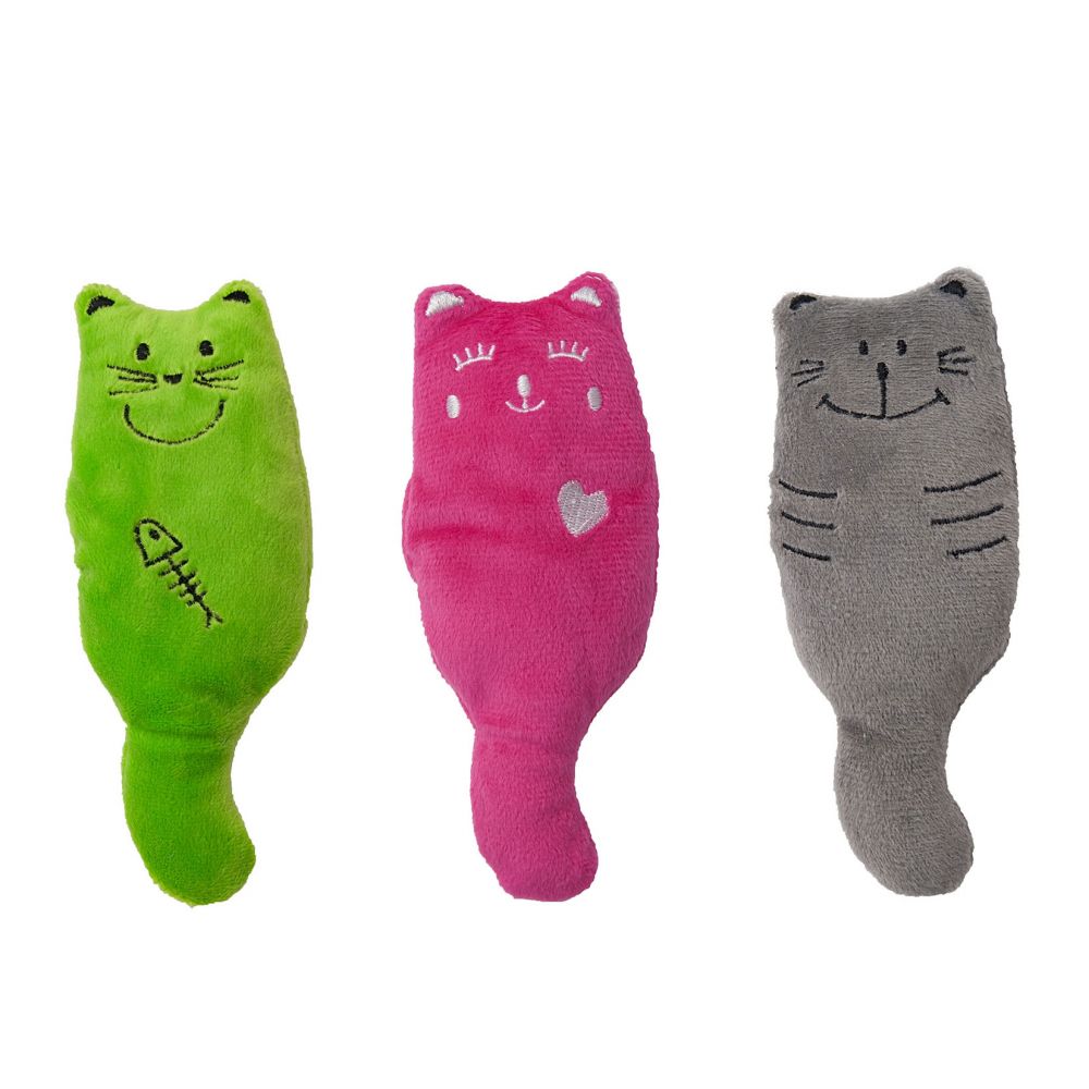 Aumüller Plush Cats Cat Pillows - Set of 3
