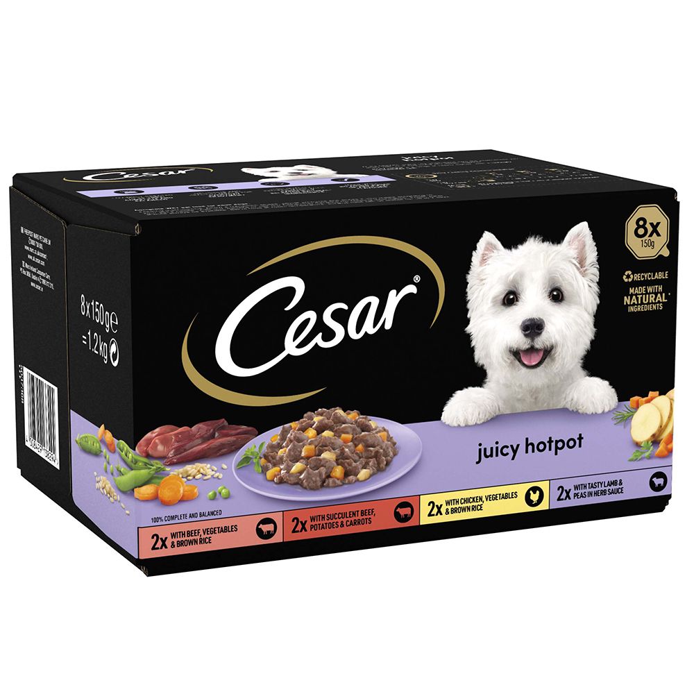 Cesar Juicy Hotpot Mixed Selection - Mega Pack: 96 x 150g