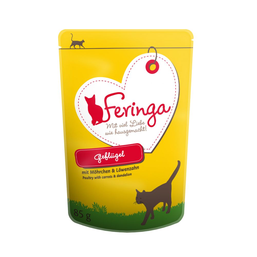 Feringa Classic Meat Menu Pouches 12 x 85g - Rabbit & Turkey with Sea Buckthorn