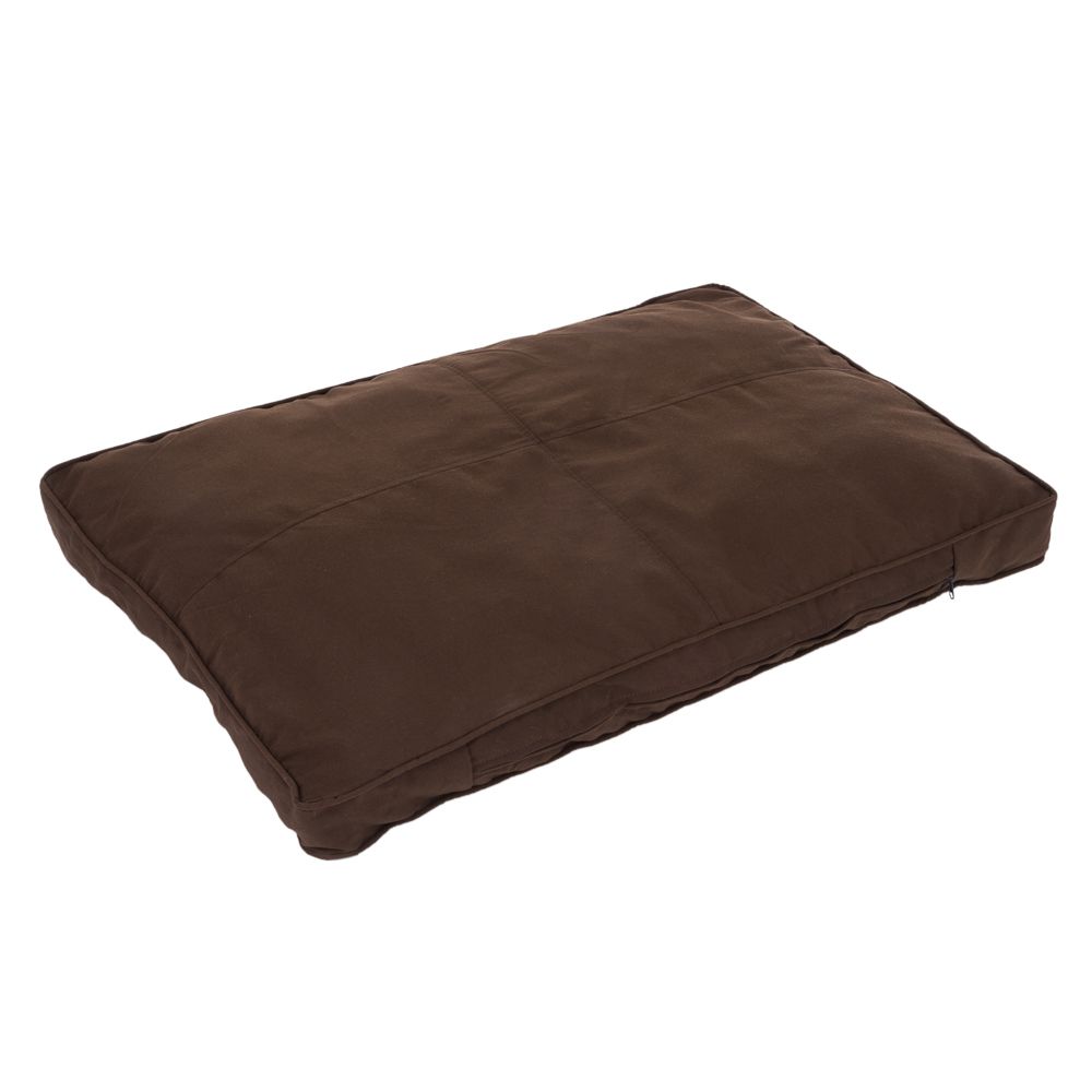Cosy Mocha Brown Dog Mattress - Dark Brown / Black - Approx. 104 x 68 x 8 cm (L x W x H)