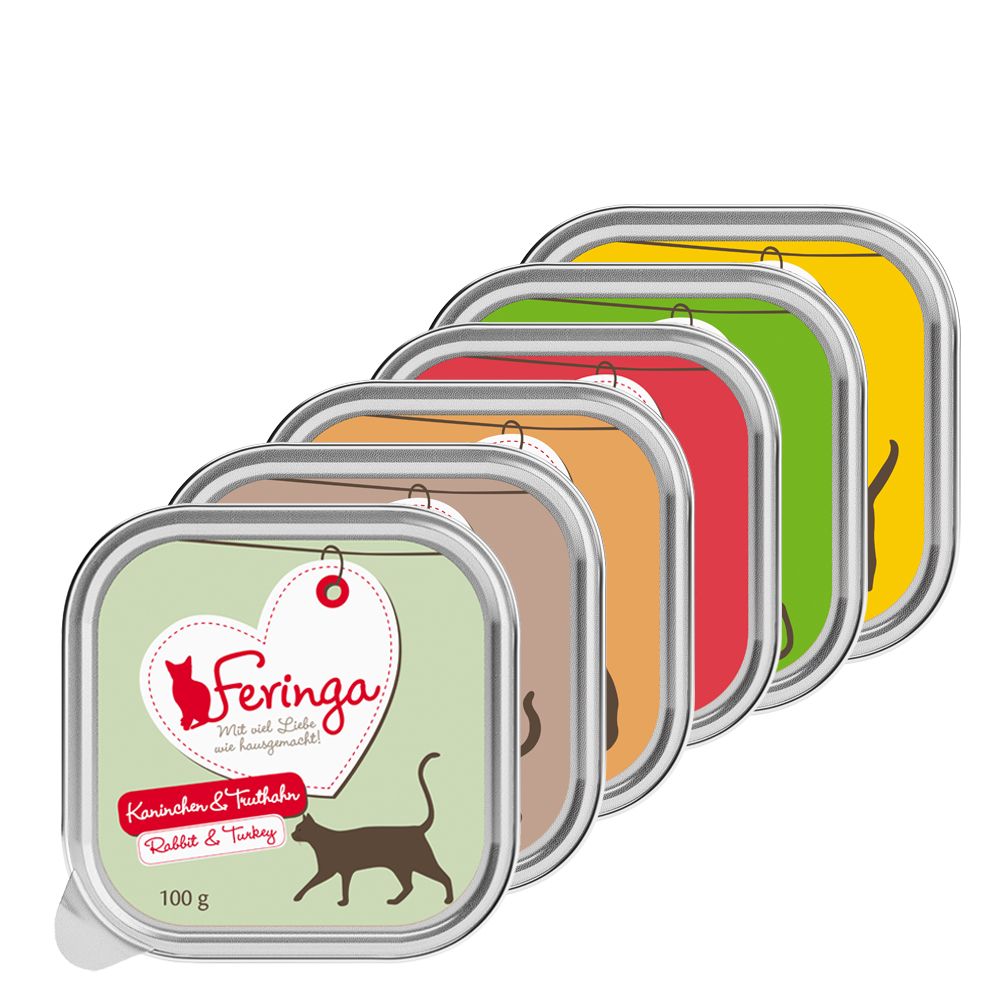 Feringa Classic Meat Menu Trays 6 x 100g - Rabbit & Turkey