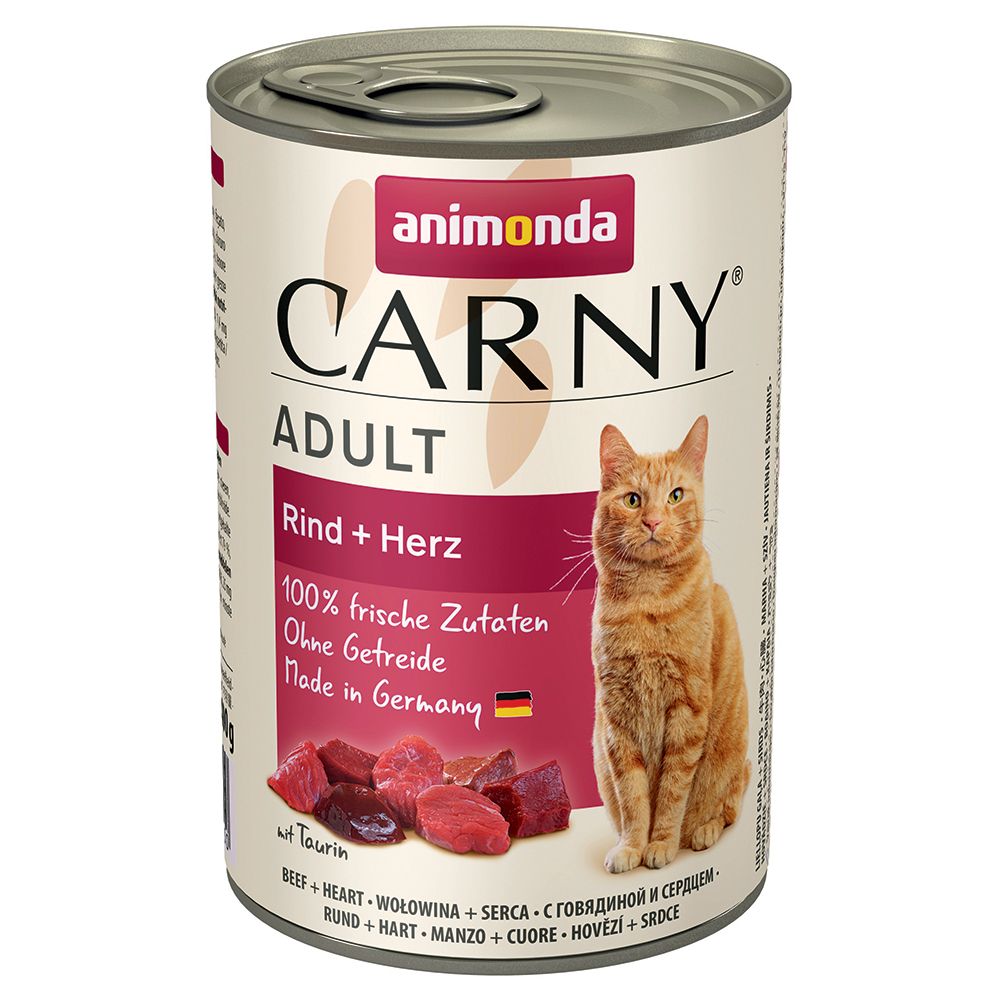 Animonda Carny Adult 6 x 400g - Beef, Turkey & Rabbit