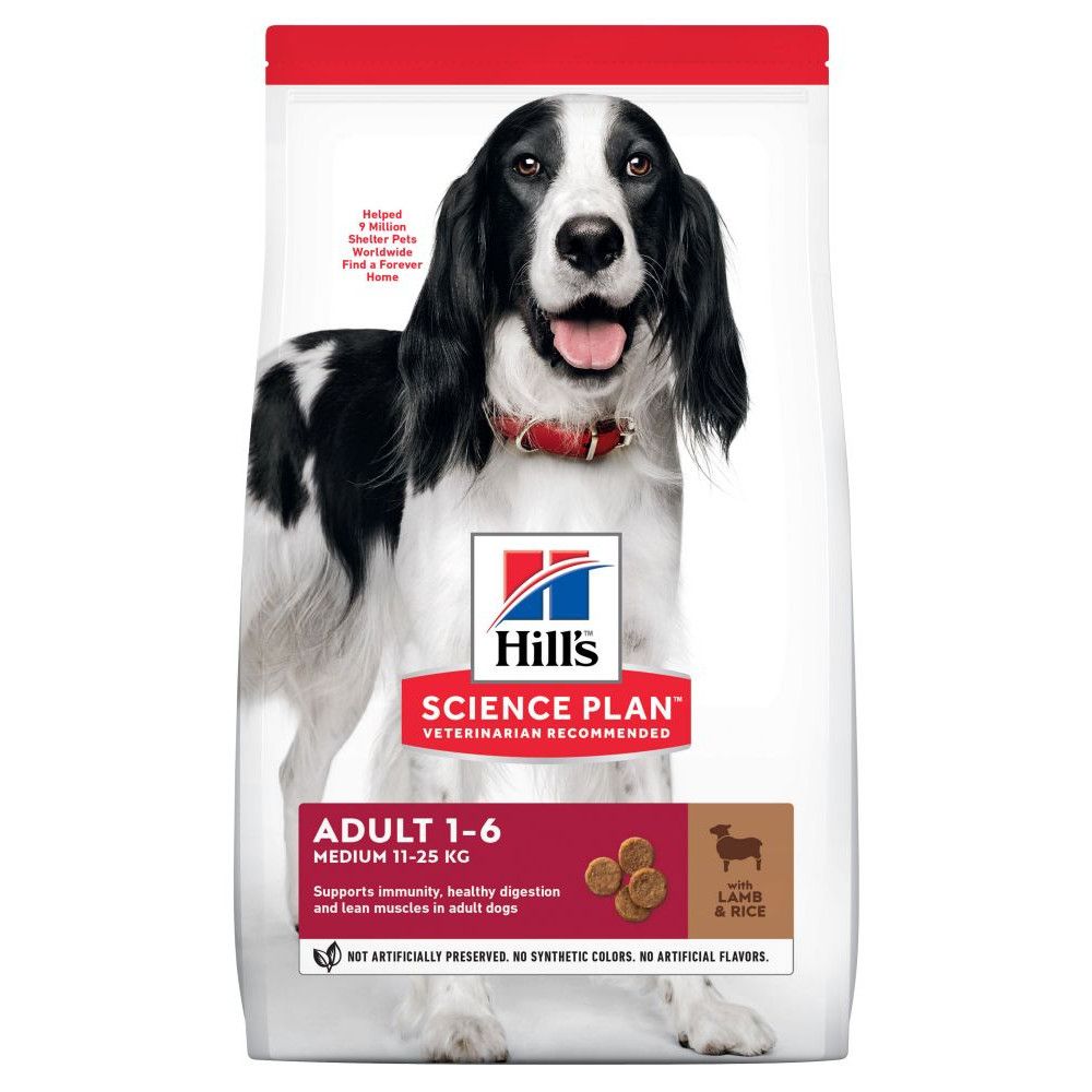 Hill's Science Plan Adult 1-6 Medium with Lamb & Rice - 14kg