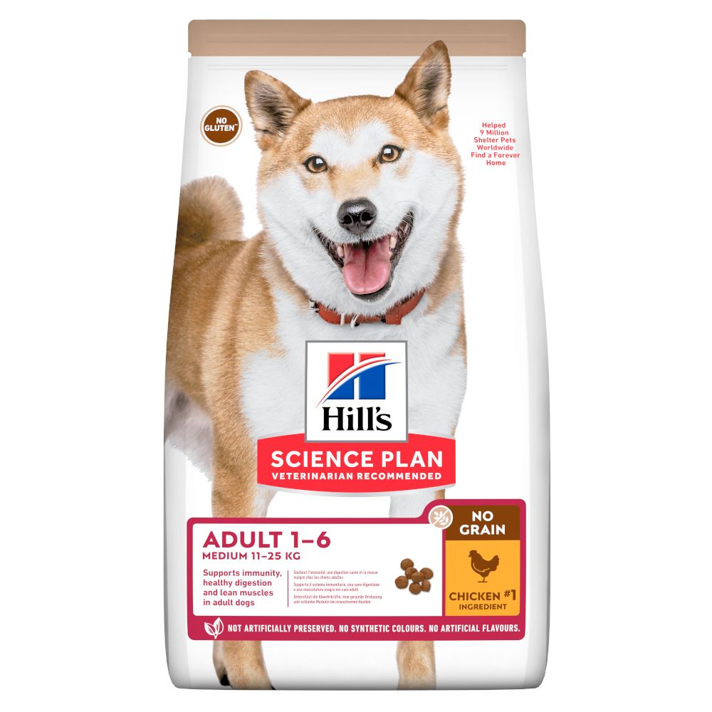 Hill's Science Plan Adult 1-6 No Grain Medium with Chicken - 14kg