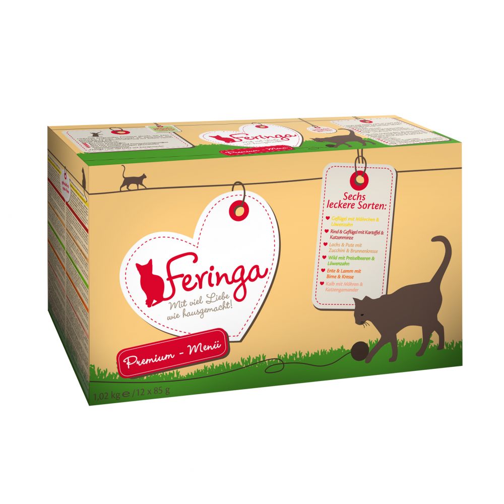 Feringa Pouches Saver Pack 24 x 85g - Rabbit & Turkey with Sea Buckthorn