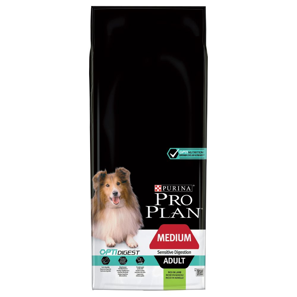 Pro Plan Adult Medium Sensitive Digestion OptiDigest - Lamb - 14kg