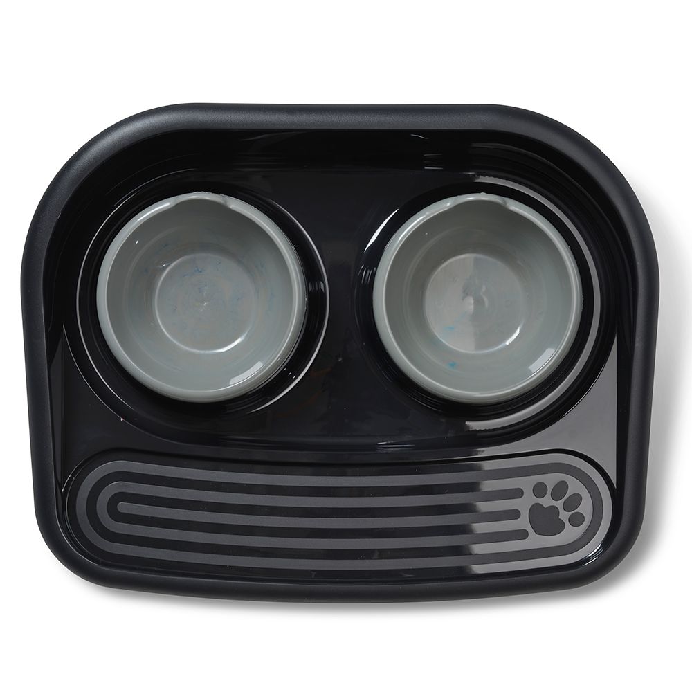 Savic Butler Food Serving Tray - Happy Planet - 2 x 0.3 litre