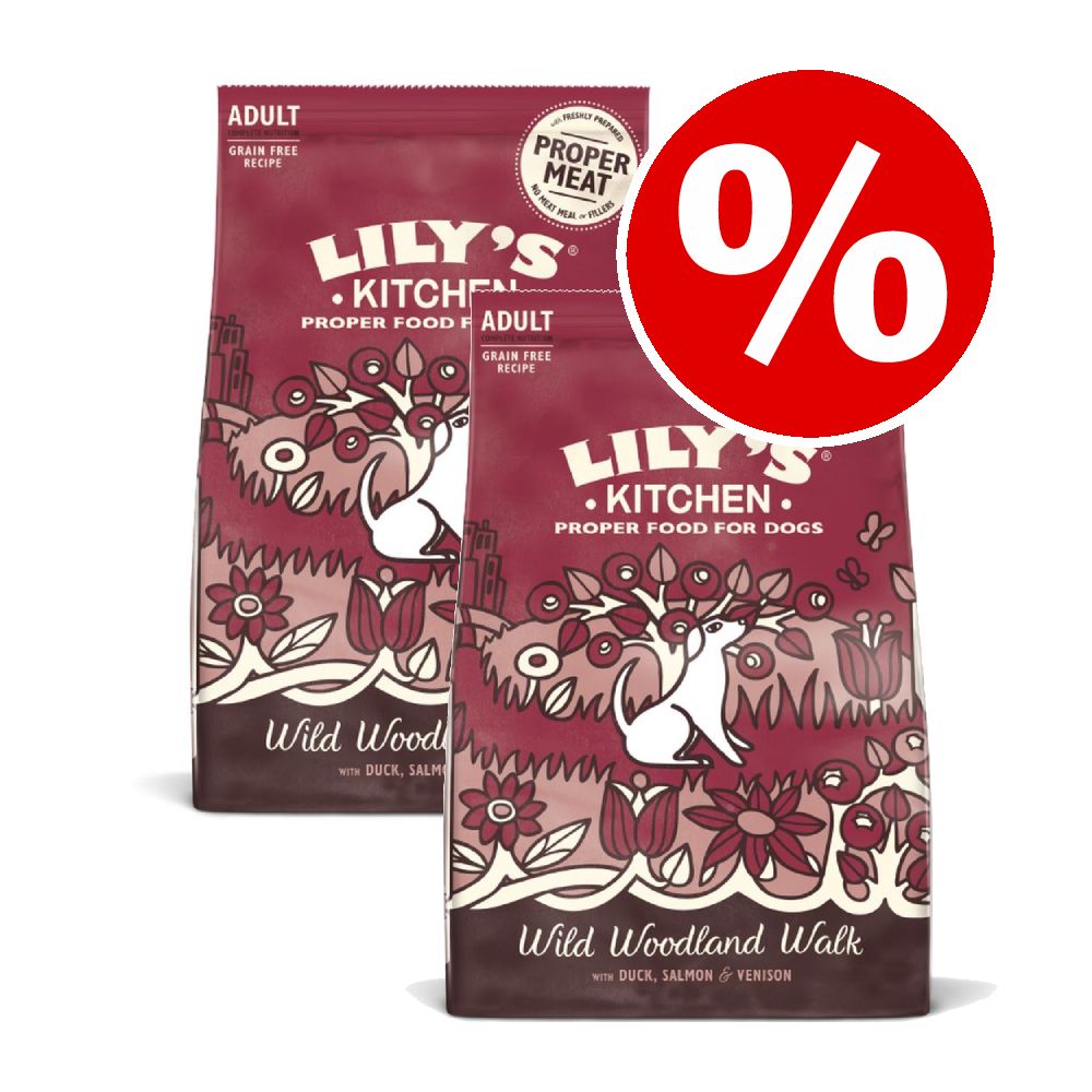 Lily's Kitchen Dry Dog Food Economy Packs - Puppy Chicken, Salmon & Peas (2 x 7kg)