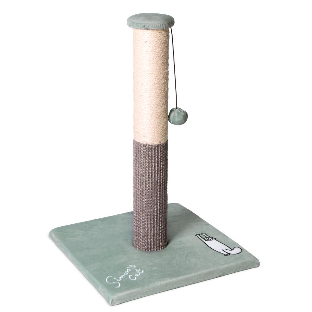 Simon's Cat Scratching Post - Grey / Green